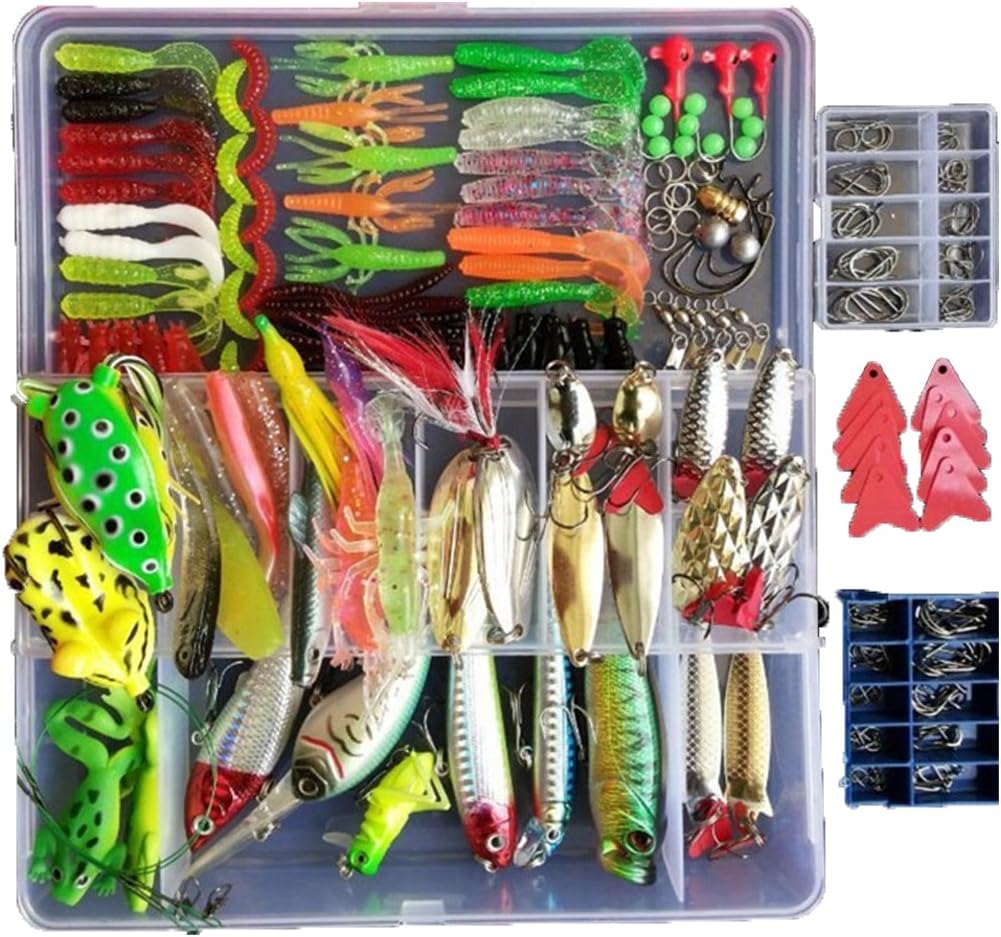 PWWDADA - 275pcs Fishing Lure Set