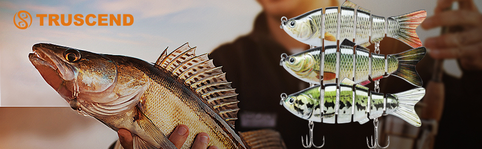 TRUSCEND - Trout Segmented Multi Jointed Fishing Lures