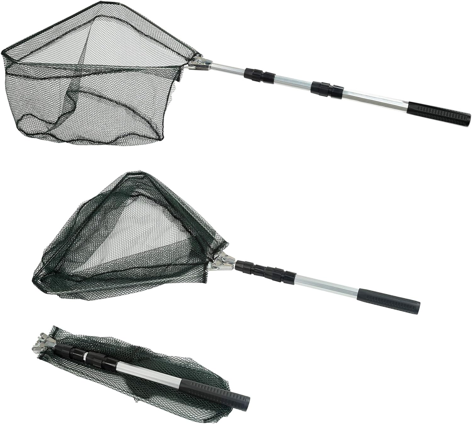 RESTCLOUD Fishing Landing Net with Telescoping Pole Handle