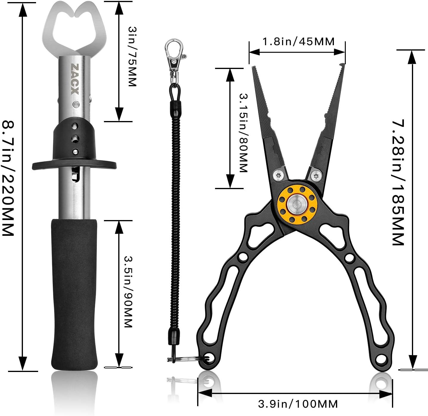 ZACX Fish Lip Gripper Pliers For Ice Fishing