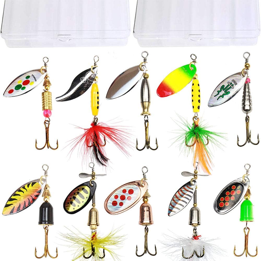 10pcs Fishing Lure Spinnerbait by Tbuymax