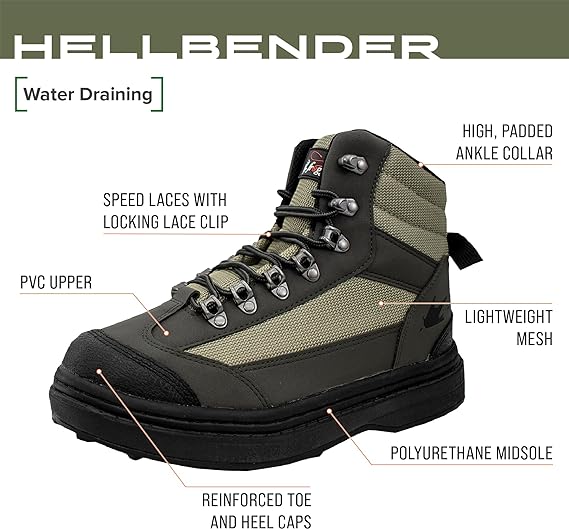 FROGG TOGGS Men's Hellbender Fishing Wading Boot