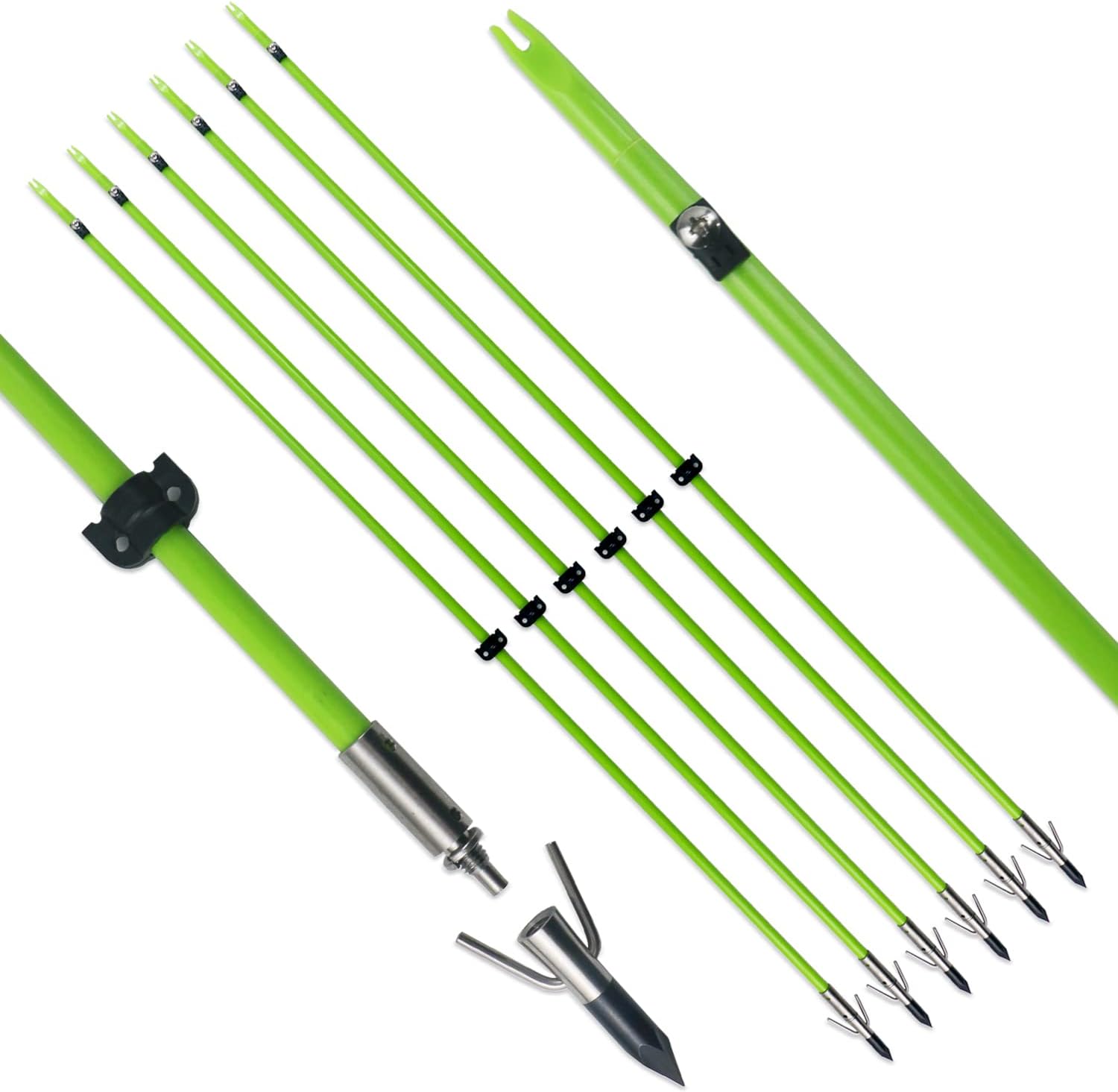 Tiger Archery 34-inch Bowfishing Arrows Solid Fiberglass