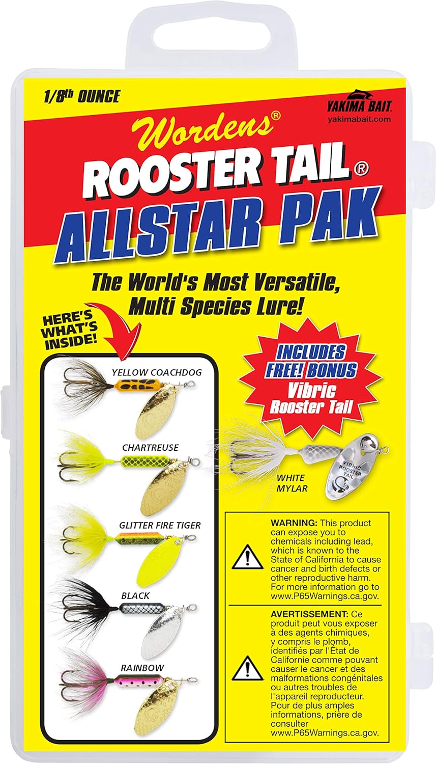 Yakima Bait Rooster Tail Spinner Box Kit